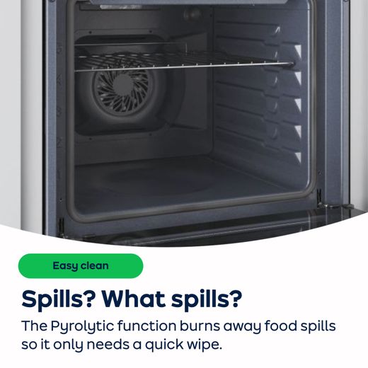 Candy Idea Built In Electric Single Oven - Black - AO Anniotation - Pyrolytic